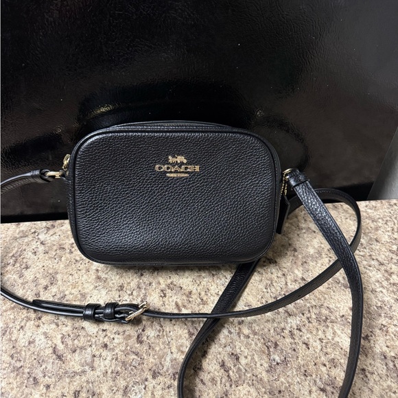 Coach Black Pebbled Leather Shoulder Bag - Picture 14 of 16